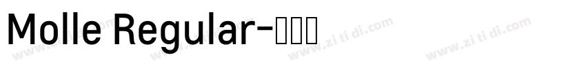 Molle Regular字体转换